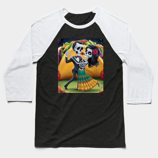 tacos Tuesday Baseball T-Shirt by JIUJITSU- BJJ